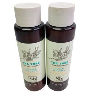 Lot Of 2 Soapbox Tea Tree Clean & Purify Conditioner with Shea Butter, 16 oz